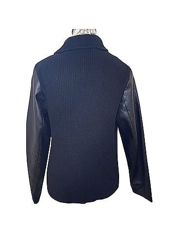 Lauren by Ralph Lauren Mixed Media Sweater Jacket Jacket (view 2)