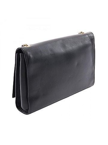 Yves Saint Laurent Yves Saint Laurent Saint Laurent Paris Kate Monogram Shoulder Bag/Handbag, Leather, Women's, Black, 354119 (view 2)
