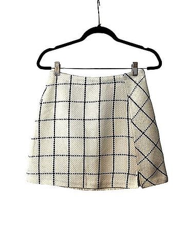 Cato checkered mini skirt Wool Skirt (view 1)