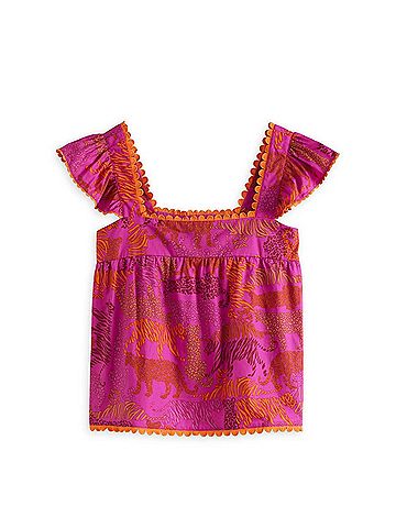 Sugarlips Kareen Square Neck Blouse in Magenta (view 1)