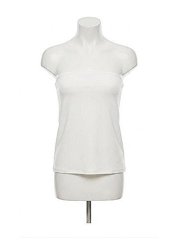 Free People Running Late Knit Tube Top in Clean Ivory (view 1)