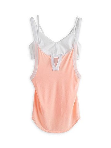 Free People Batter Up Tank in Peach Pastel Combo (view 1)