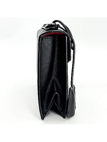 Prada Convertible Sound Vernice Saffiano Leather Black Leather Handbag (view 2)