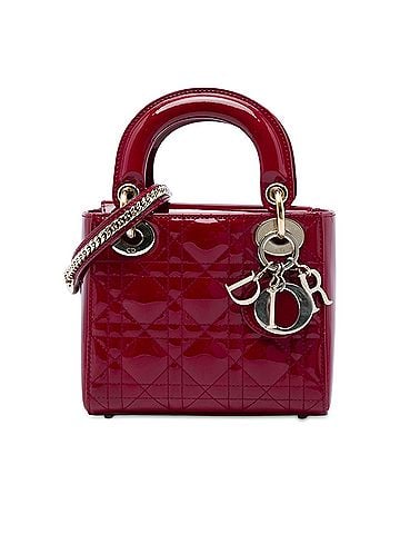 Dior Mini Patent Cannage Lady Dior (view 1)