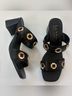 Nicole Miller Black Gold Sandals Size 7 - photo 4