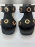 Nicole Miller Black Gold Sandals Size 7 - photo 5