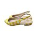 J.Crew Checkered-gingham Yellow White Flats Size 6 1/2 - photo 3