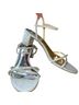 Badgley Mischka Silver Heels Size 7 1/2 - photo 1