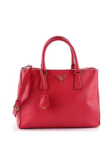 Prada Double Zip Lux Tote Saffiano Leather Medium (view 1)