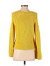 Massimo Dutti 100% Cotton Yellow Massimo Dutti Pullover Sweater Size S - photo 2