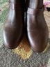 Ugg 100% Leather Brown Boots Size 7 - photo 4