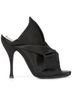 No. 21 Knotted Origami Bow Satin Peep-Toe Mules Mule/Clog - photo 6