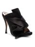 No. 21 Knotted Origami Bow Satin Peep-Toe Mules Mule/Clog - photo 8