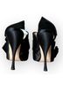 No. 21 Knotted Origami Bow Satin Peep-Toe Mules Mule/Clog - photo 7