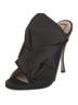 No. 21 Knotted Origami Bow Satin Peep-Toe Mules Mule/Clog - photo 5