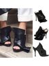 No. 21 Knotted Origami Bow Satin Peep-Toe Mules Mule/Clog - photo 11