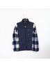 Ralph Lauren 100% Polyester Plaid Blue Ivory Jacket Size XS - photo 8