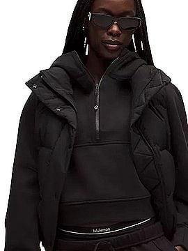 Lululemon Athletica Scuba Oversized Half-Zip Hoodie Sweatshirt (view 2)