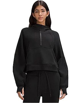 Lululemon Athletica Scuba Oversized Half-Zip Hoodie Sweatshirt (view 1)