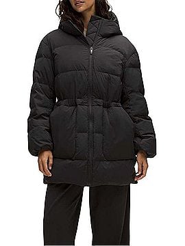 Lululemon Athletica Cinch Waist 600 Down Fill Puffer Coat Jacket (view 2)