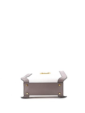 Valentino Garavani VLogo Shopper Tote Canvas and Leather Small (view 2)
