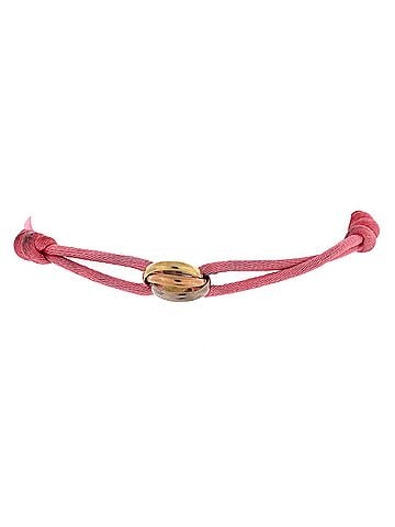 Cartier Trinity On Cord Bracelet Silk Cord with 18K Tricolor Gold (view 1)