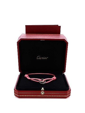 Cartier Trinity On Cord Bracelet Silk Cord with 18K Tricolor Gold (view 2)