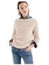 J.Crew 100% Cotton Stripes Pink White Pullover Sweater Size XL - photo 1