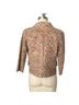 Express 100% Leather Damask Floral Red Jacket Size 4 - photo 2