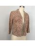 Express 100% Leather Damask Floral Red Jacket Size 4 - photo 9