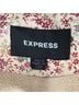 Express 100% Leather Damask Floral Red Jacket Size 4 - photo 3