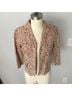 Express 100% Leather Damask Floral Red Jacket Size 4 - photo 8