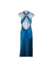 Cache 100% Polyester Blue Cocktail Dress Size 4 - photo 2