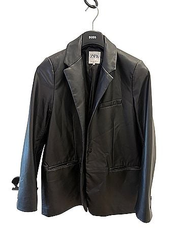 Zara Faux Leather Jacket (view 1)