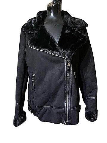 Ralph Lauren Faux Shearling Moto Jacket Jacket (view 2)