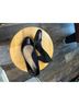 Charming Charlie Black Purple Heels Size 8 - photo 5
