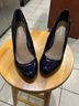 Charming Charlie Black Purple Heels Size 8 - photo 4