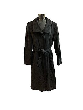 Cole Haan Slick Belted Long Coat Coat (view 2)