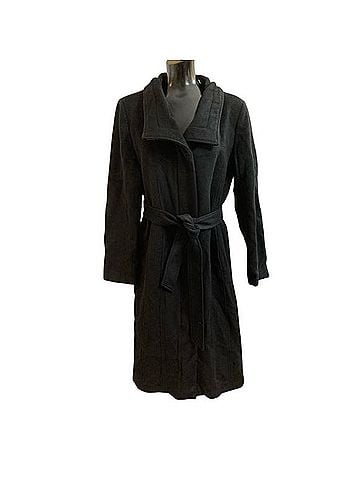 Cole Haan Slick Belted Long Coat Coat (view 2)