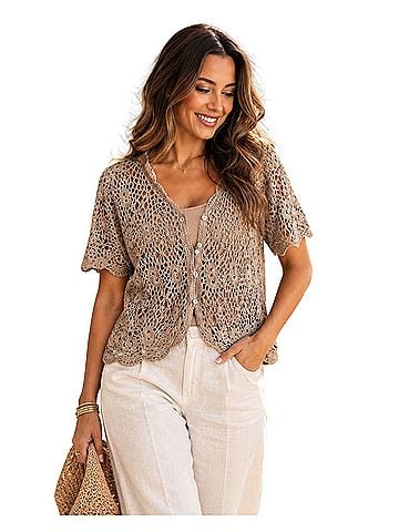 Carolyn Taylor Short Sleeve Blouse (view 1)