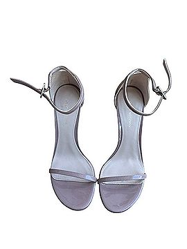 Stuart Weitzman Patent Lilac Ankle-Strap Heels Heels (view 1)
