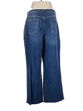 FRAME Denim Wide-Leg Raw Hem Jeans Jeans (view 2)