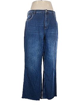 FRAME Denim Wide-Leg Raw Hem Jeans Jeans (view 1)