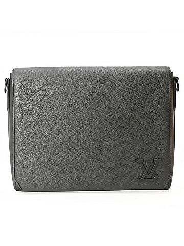 Louis Vuitton LOUIS VUITTON Aerogram Takeoff Bag Shoulder Grain Leather Black M57080 IC Chip (view 2)