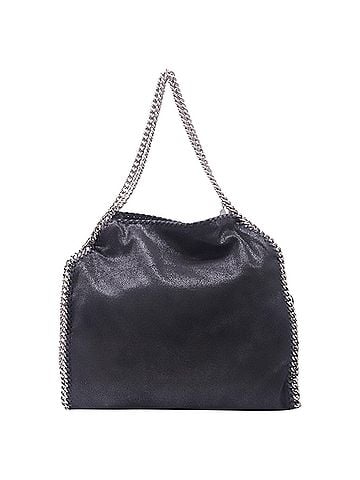Stella McCartney Stella McCartney Falabella Tote Bag in Black Leather (view 2)