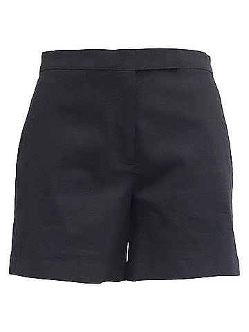 Theory Theory Tailored Shorts in Black Linen (view 1)