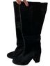 Silent D 100% Suede Black Boots Size 6 - photo 1