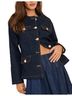 Maeve 100% Cotton 100% Polyester Blue Denim Jacket Size M - photo 1