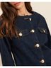 Maeve 100% Cotton 100% Polyester Blue Denim Jacket Size M - photo 3