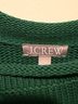 J.Crew 100% Cotton Stripes Green White Pullover Sweater Size L - photo 3
